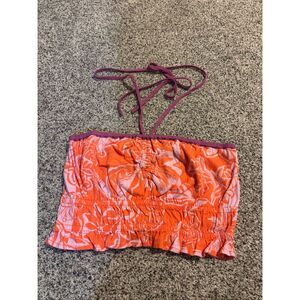 ❤️Roxy Marcella Floral Crop Halter Top